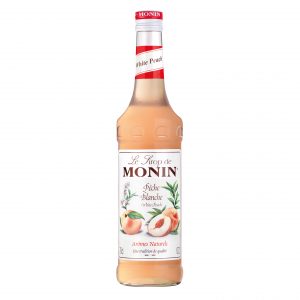 Butelka white peach syrop biała brzoskwinia 0,7 litra.