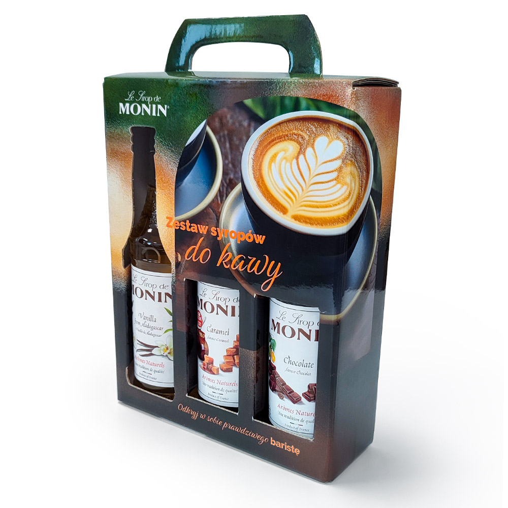 MONIN COFFEE MAXI SET – zestaw kawowy 3x250ml