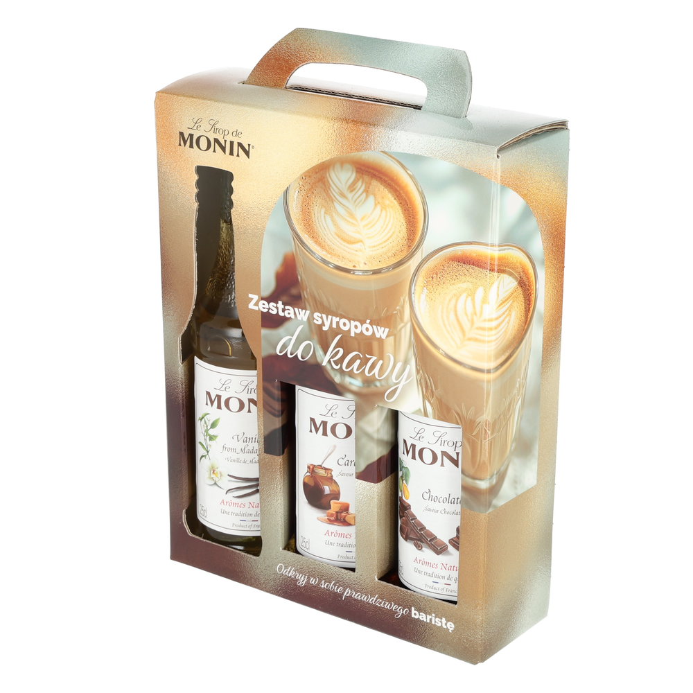 MONIN COFFEE MAXI SET – zestaw kawowy 3x250ml