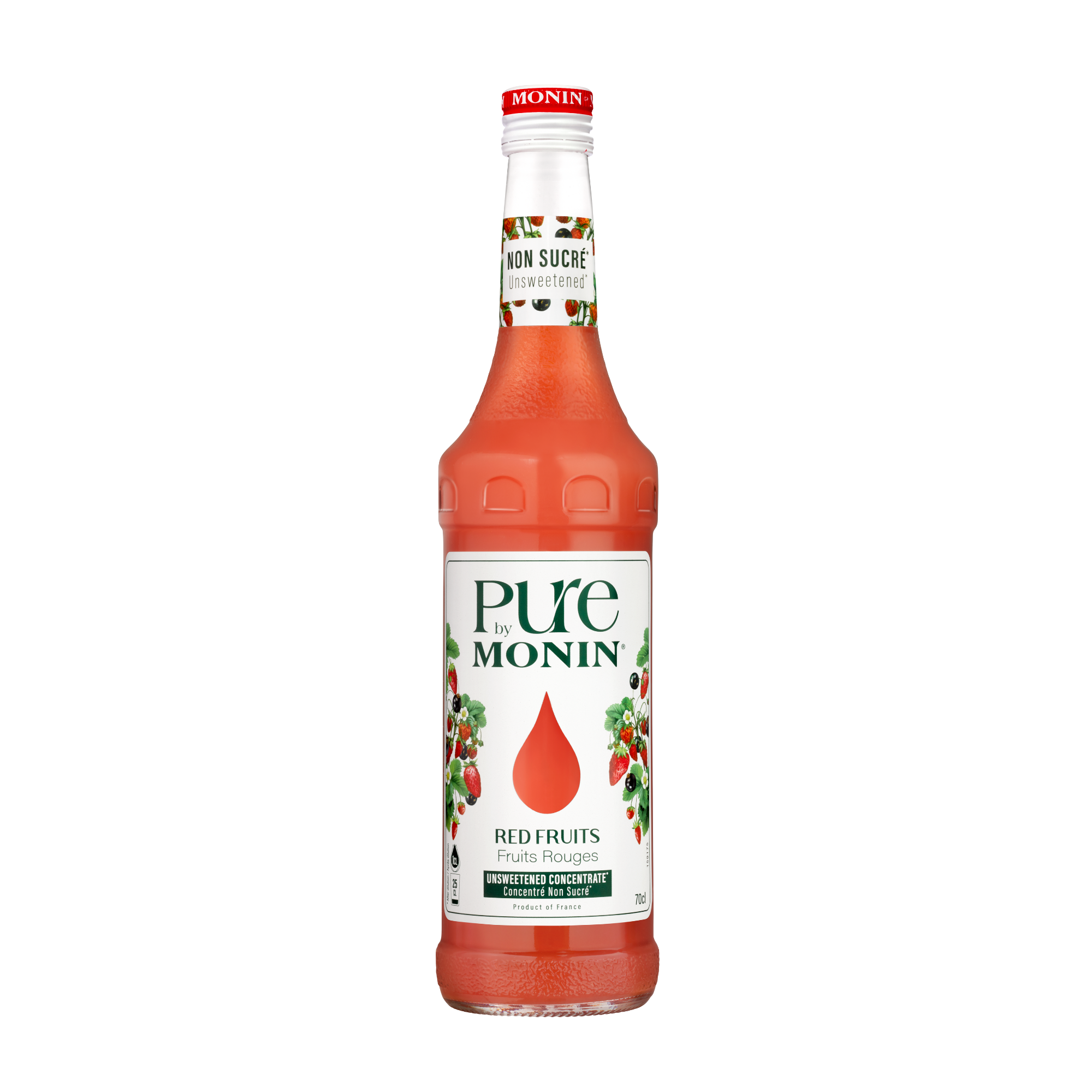 Butelka pure red fruits czerwone owoce 0,7 litra.