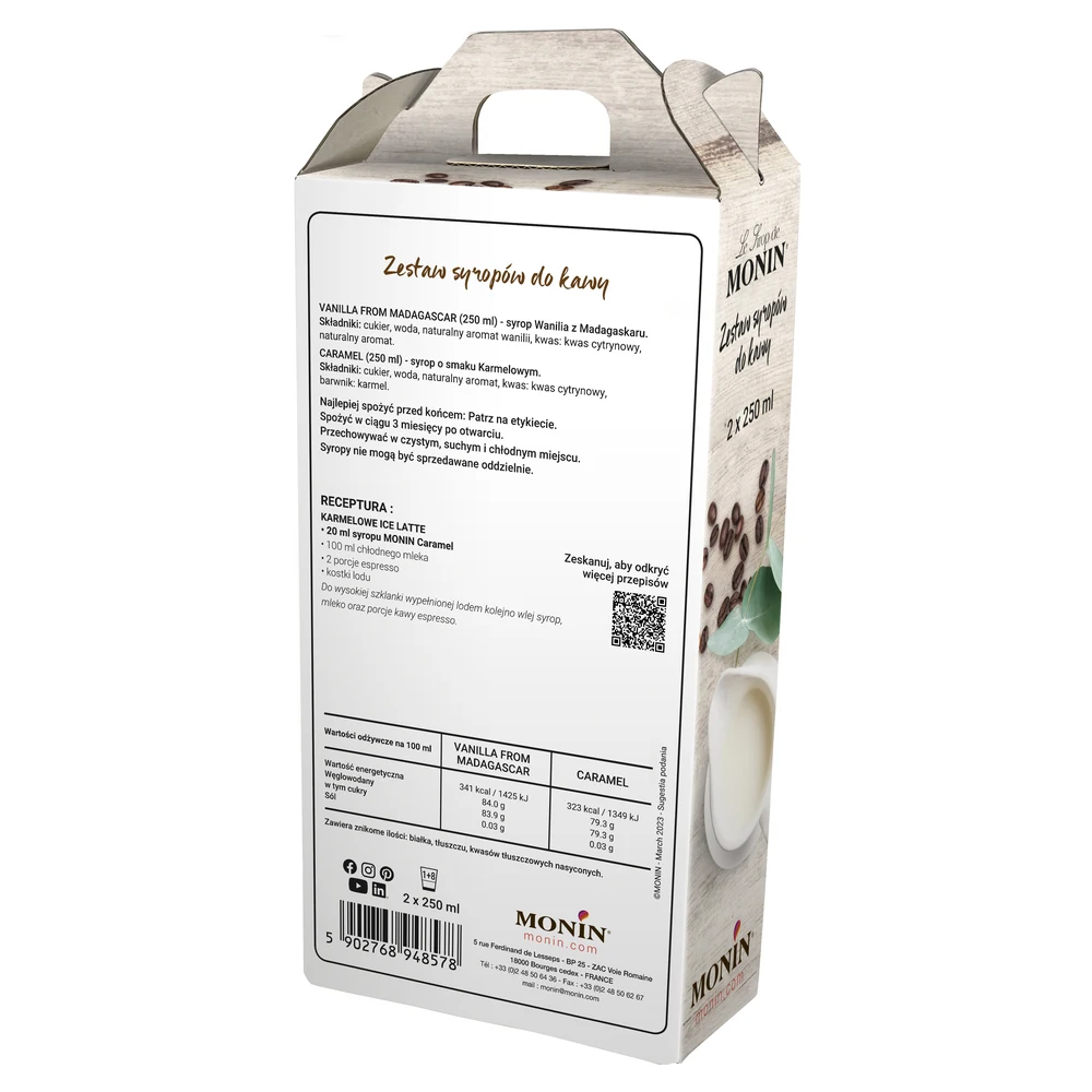 Zestaw syropów do kawy